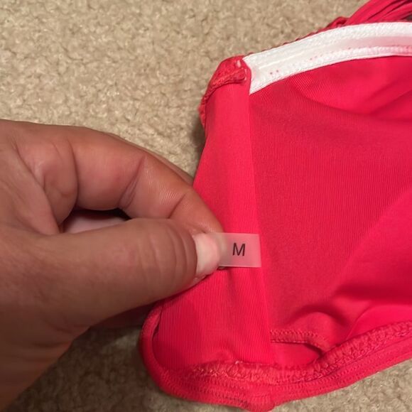 three Piece Pink Bikini 2 Tops and 1 Bottom. - Picture 5 of 6